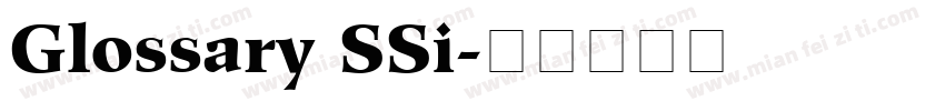 Glossary SSi字体转换